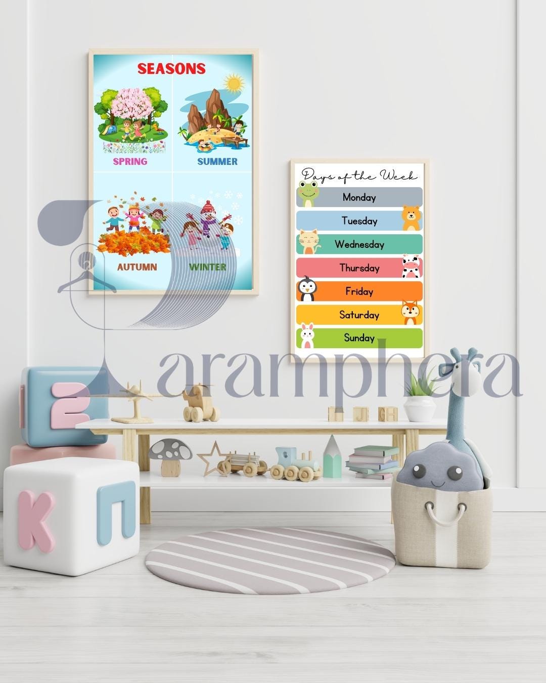 Editable Teacher Classroom Decor Bundle — Neutral Modern Posters, Name Tags, Alphabet Cards, Calendar — Printable A4 & US Letter