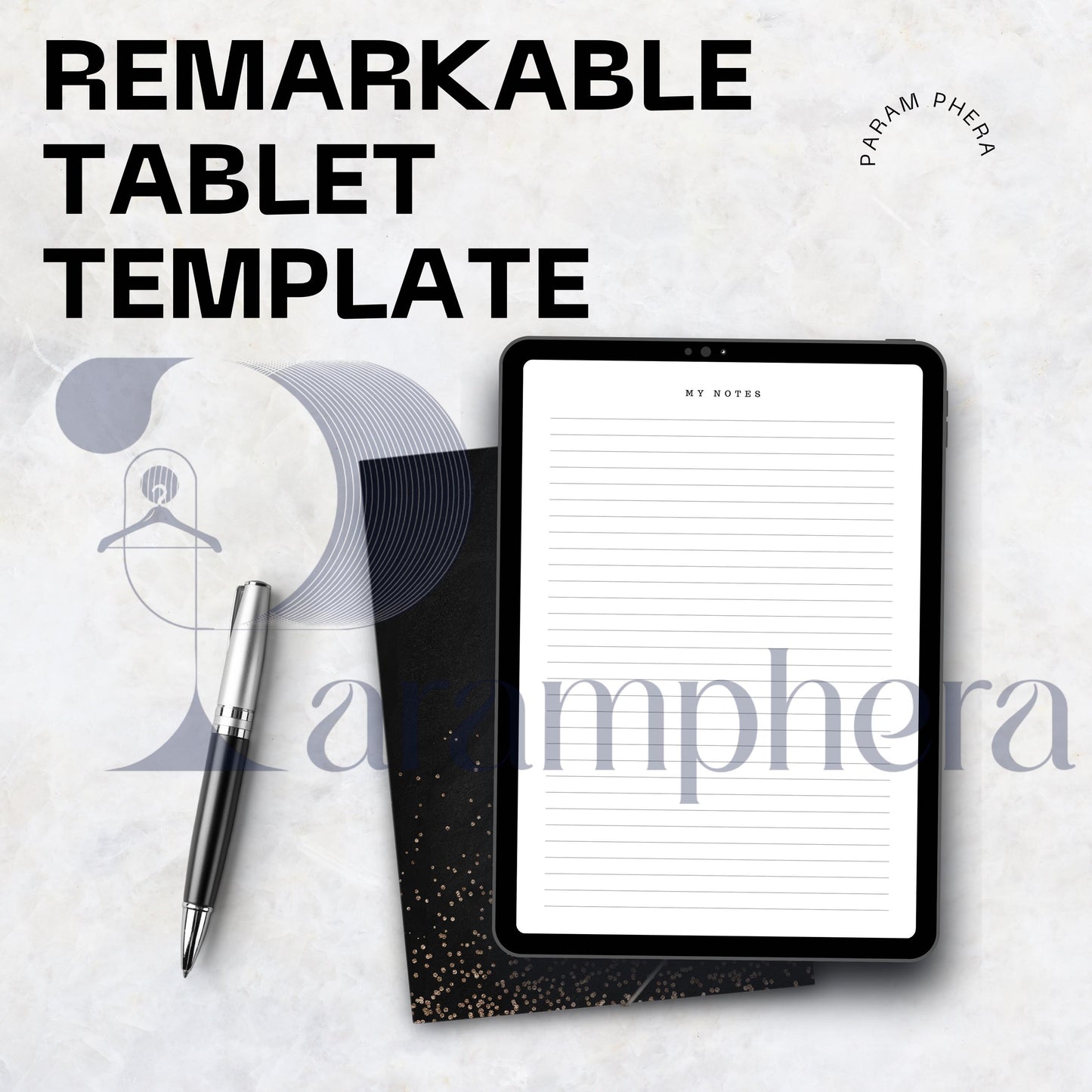 Minimalist reMarkable Planner Templates | Digital Notebook Pages | Daily, Weekly, Habit Tracker, Notes PDF for reMarkable Tablet
