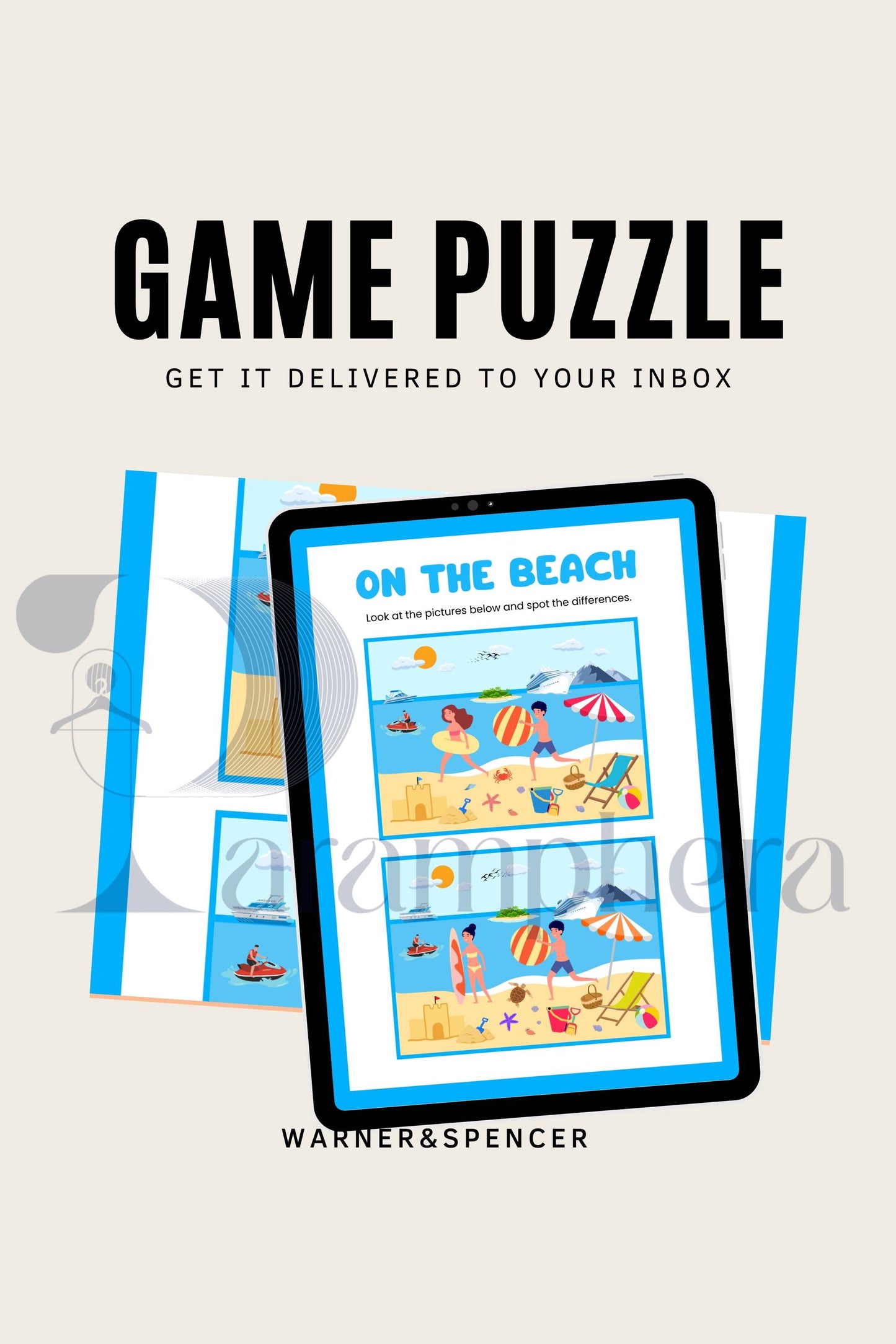 Printable Spot the Difference Puzzle | Escape Room Game for Kids | Birthday Party Activity | Instant Download