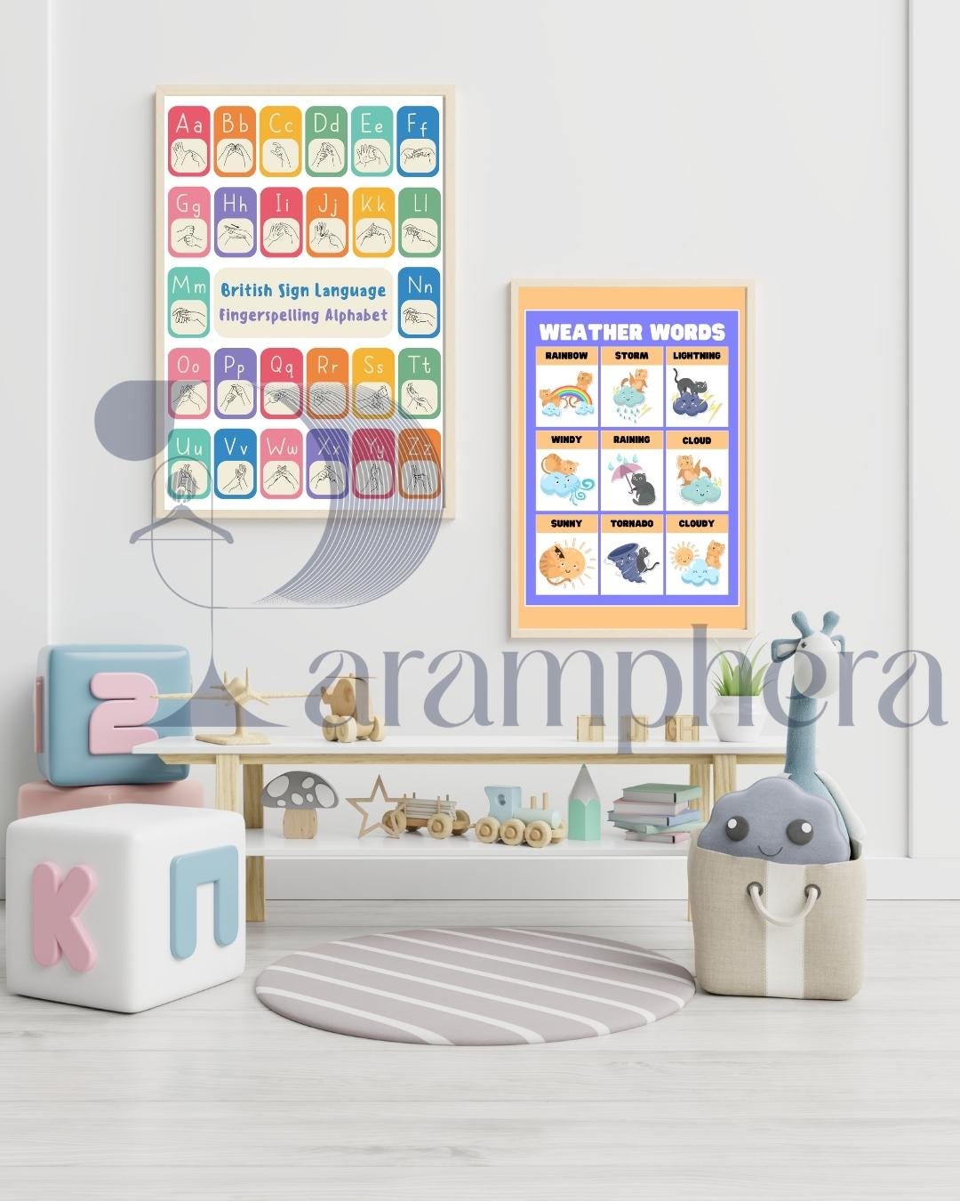 Editable Teacher Classroom Decor Bundle — Neutral Modern Posters, Name Tags, Alphabet Cards, Calendar — Printable A4 & US Letter