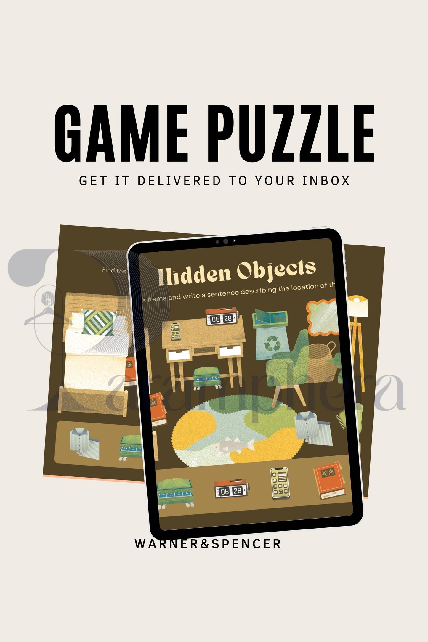 Printable Hidden Object Puzzle | Escape Room Activity | Kids Party Game | Educational Puzzle PDF