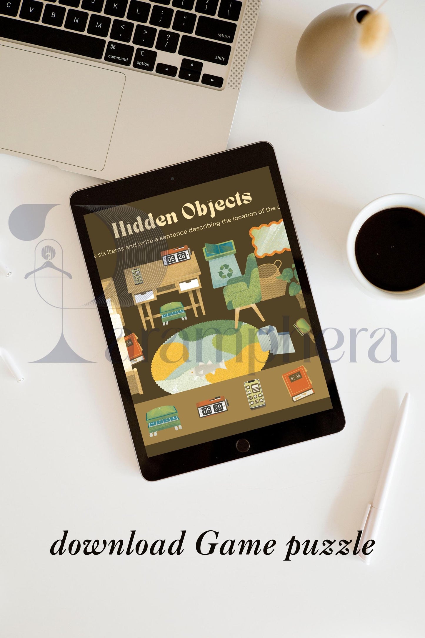 Printable Hidden Object Puzzle | Escape Room Activity | Kids Party Game | Educational Puzzle PDF