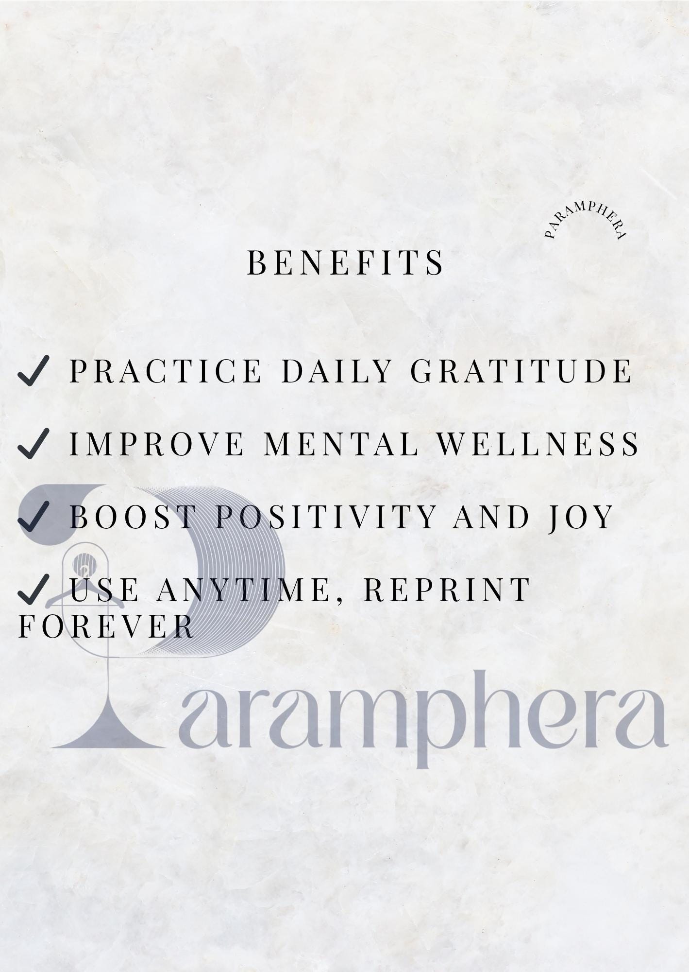 Gratitude Journal Printable – A4 Guided Daily Prompts PDF, Mindfulness & Reflection Journal, Self Care Download