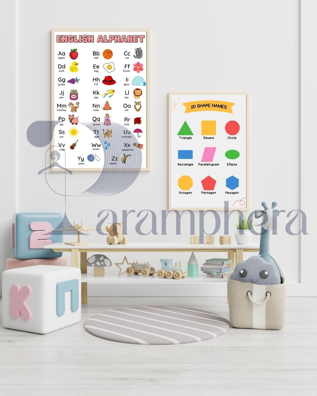 Editable Teacher Classroom Decor Bundle — Neutral Modern Posters, Name Tags, Alphabet Cards, Calendar — Printable A4 & US Letter