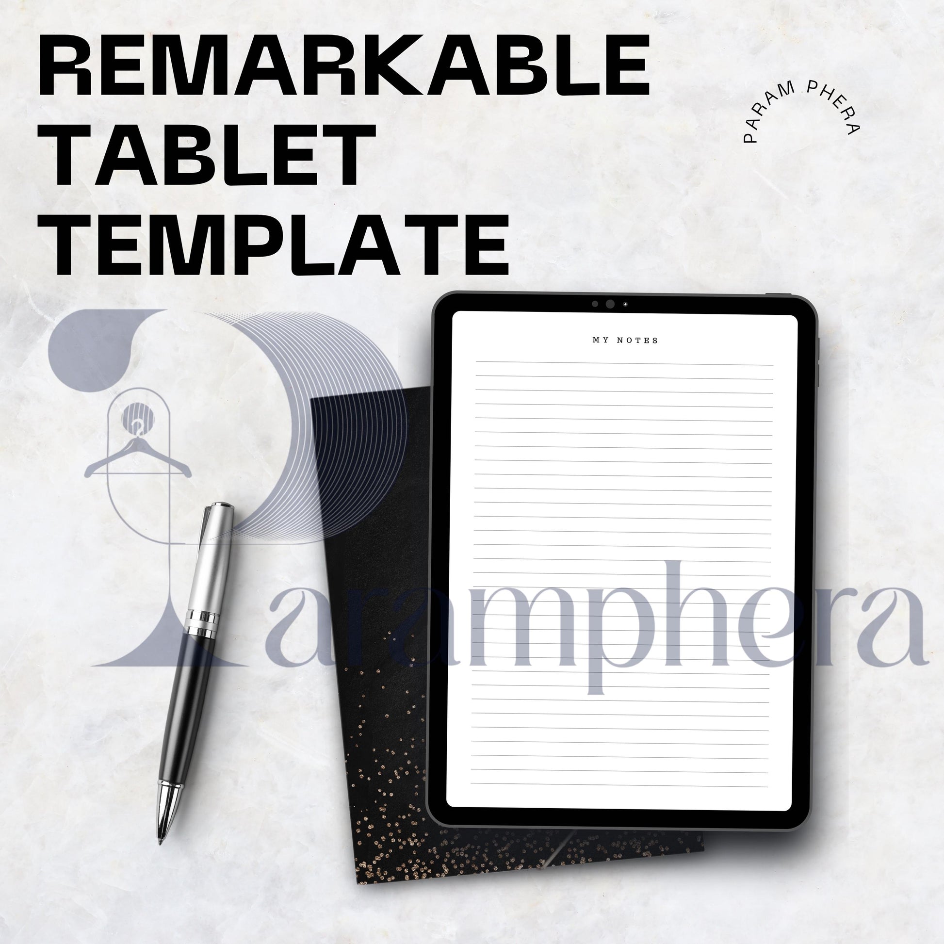 Minimalist reMarkable Planner Templates | Digital Notebook Pages | Daily, Weekly, Habit Tracker, Notes PDF for reMarkable Tablet