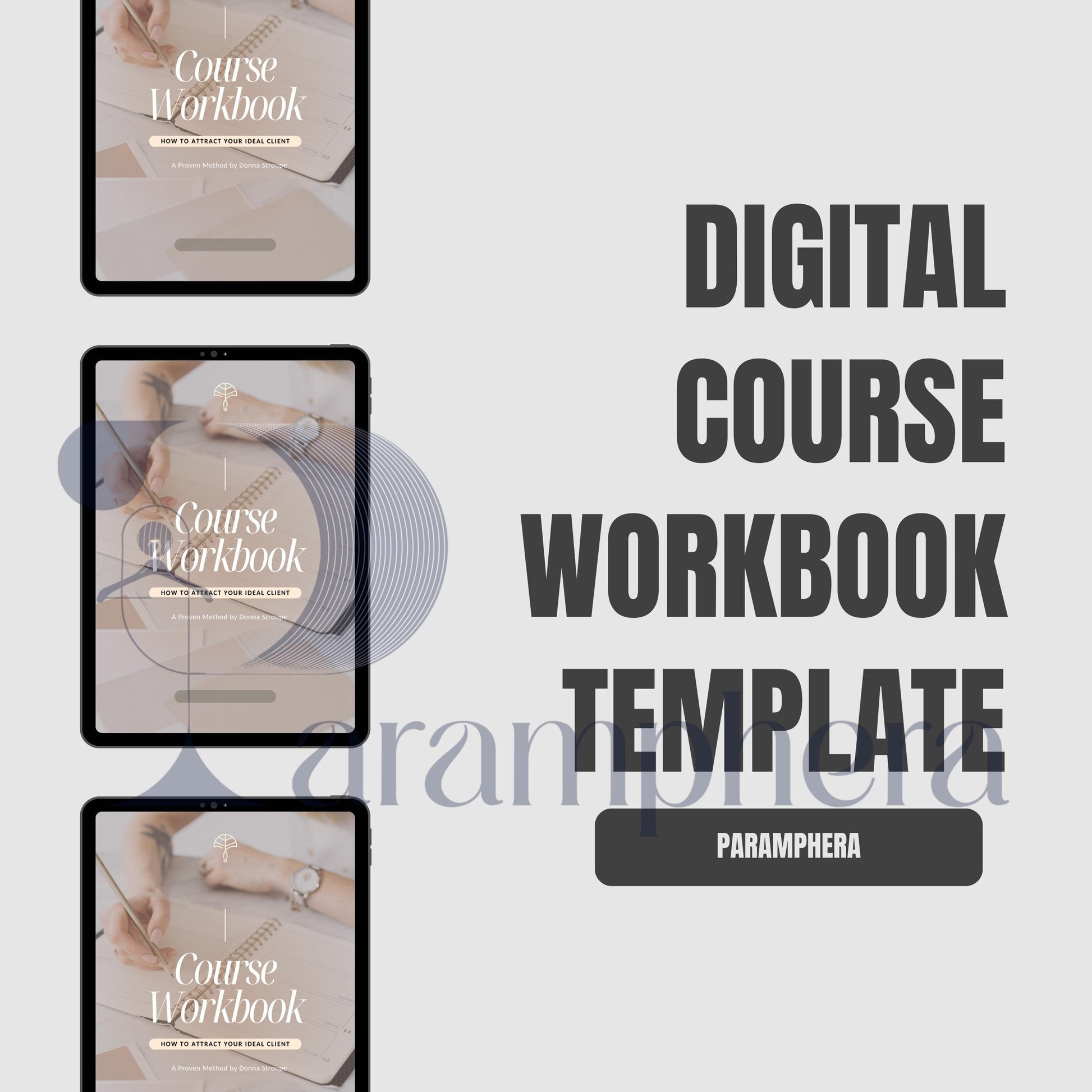 Editable Course Workbook Template Canva | Online Coach Workbook | Digital Course Guide | PDF Printable Workbook