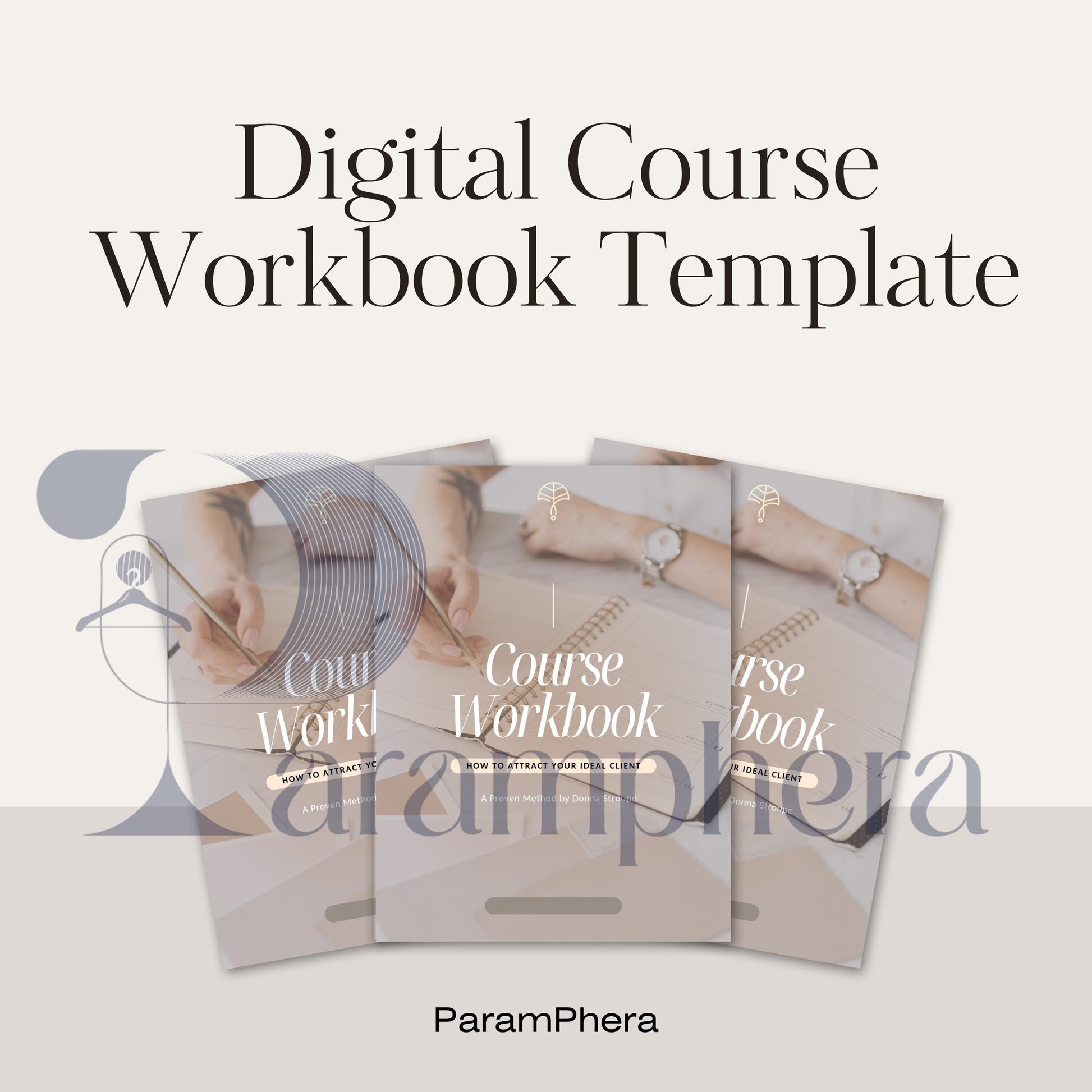 Editable Course Workbook Template Canva | Online Coach Workbook | Digital Course Guide | PDF Printable Workbook