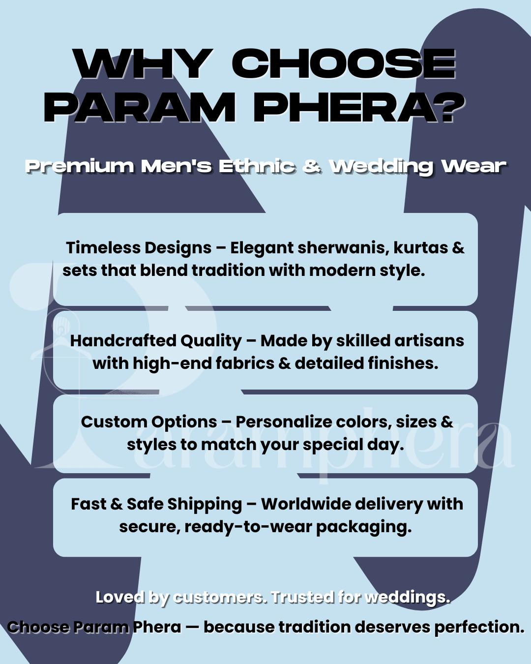 Designer Kurta Pajama with Embroidered Nehru Jacket | Indian Ethnic Set for Men | Wedding, Reception & Festive Wear