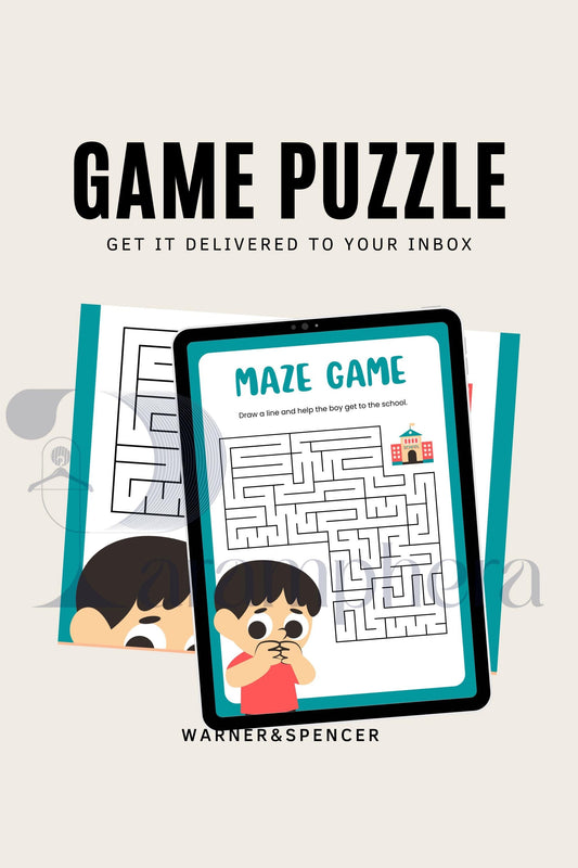 Printable Maze Challenge | Escape Room Activity for Kids | Birthday Party Game | Instant Download Puzzle