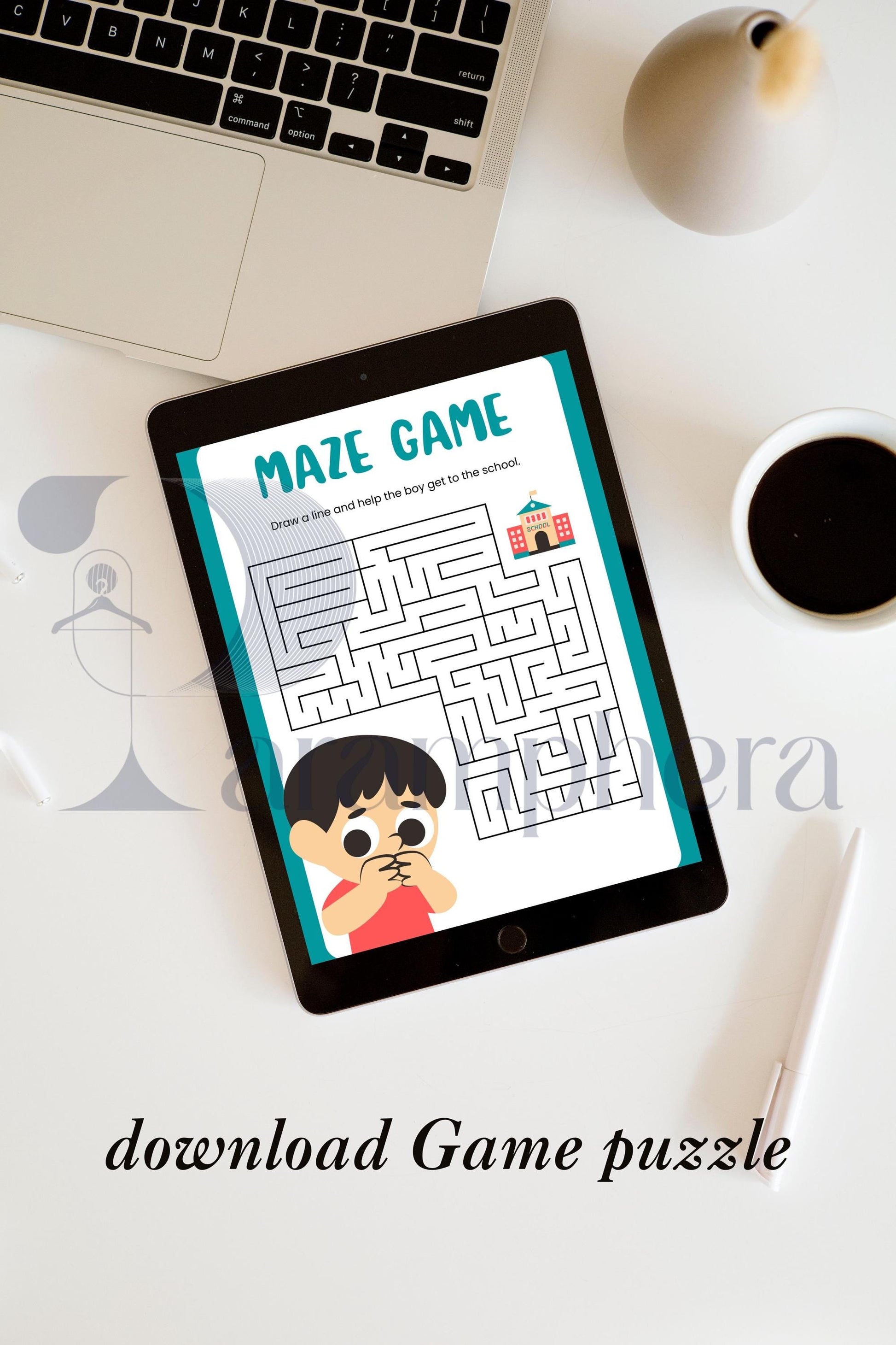 Printable Maze Challenge | Escape Room Activity for Kids | Birthday Party Game | Instant Download Puzzle