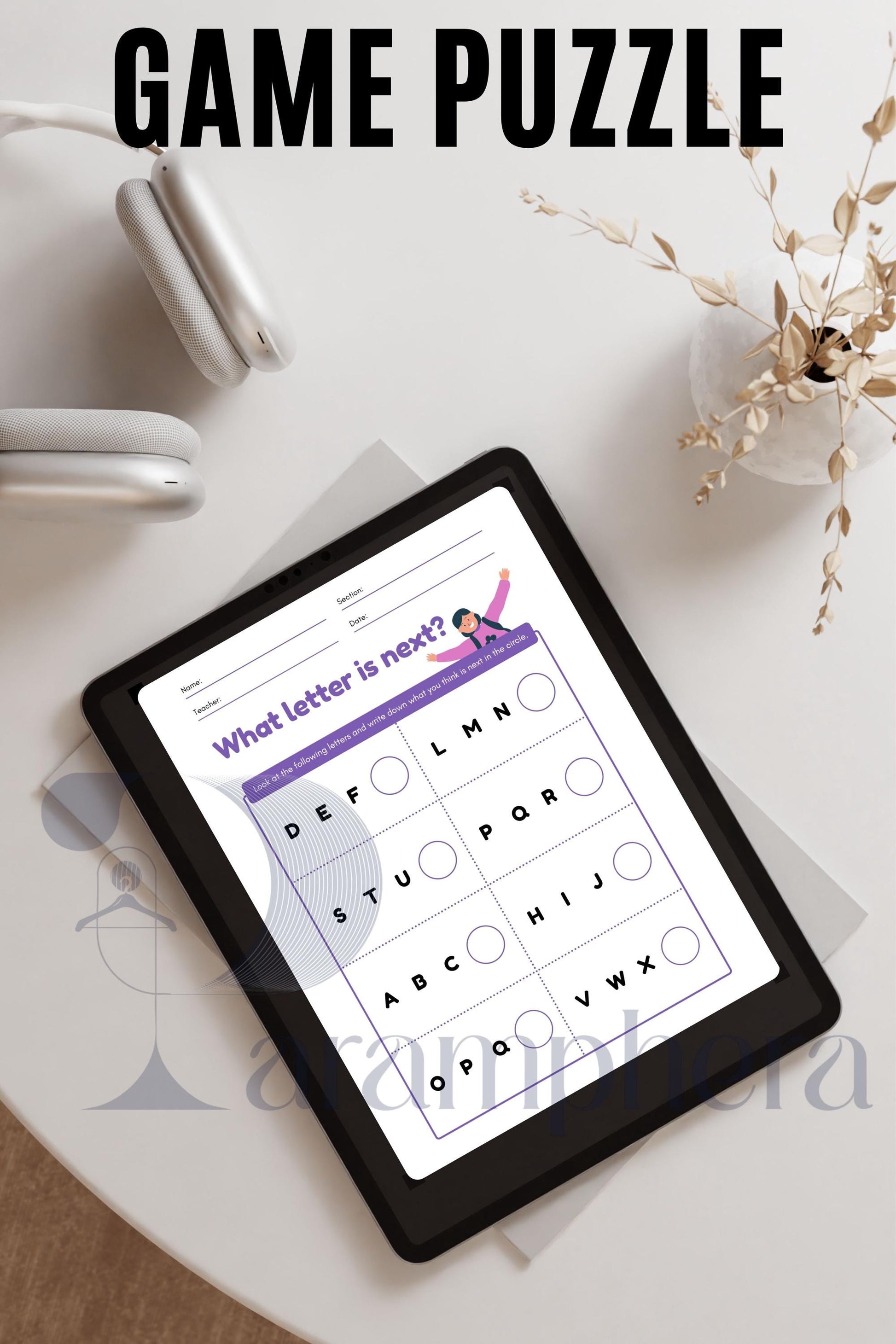 Printable Sequence Puzzle | Escape Room Game for Kids | Birthday Party Educational Activity | Instant Download