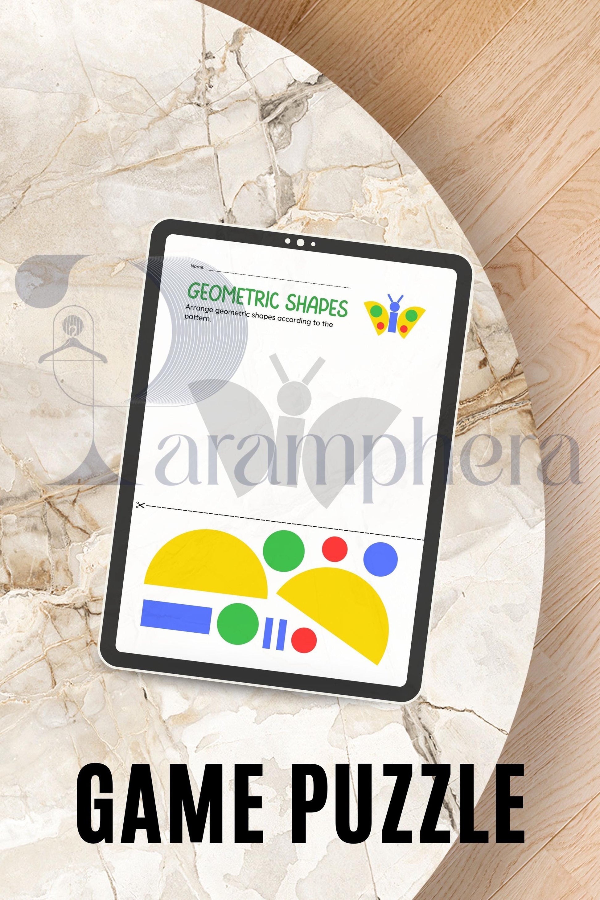 Printable Cut and Arrange Puzzle | Escape Room Treasure Map | Kids Birthday Game | Instant Download Activity