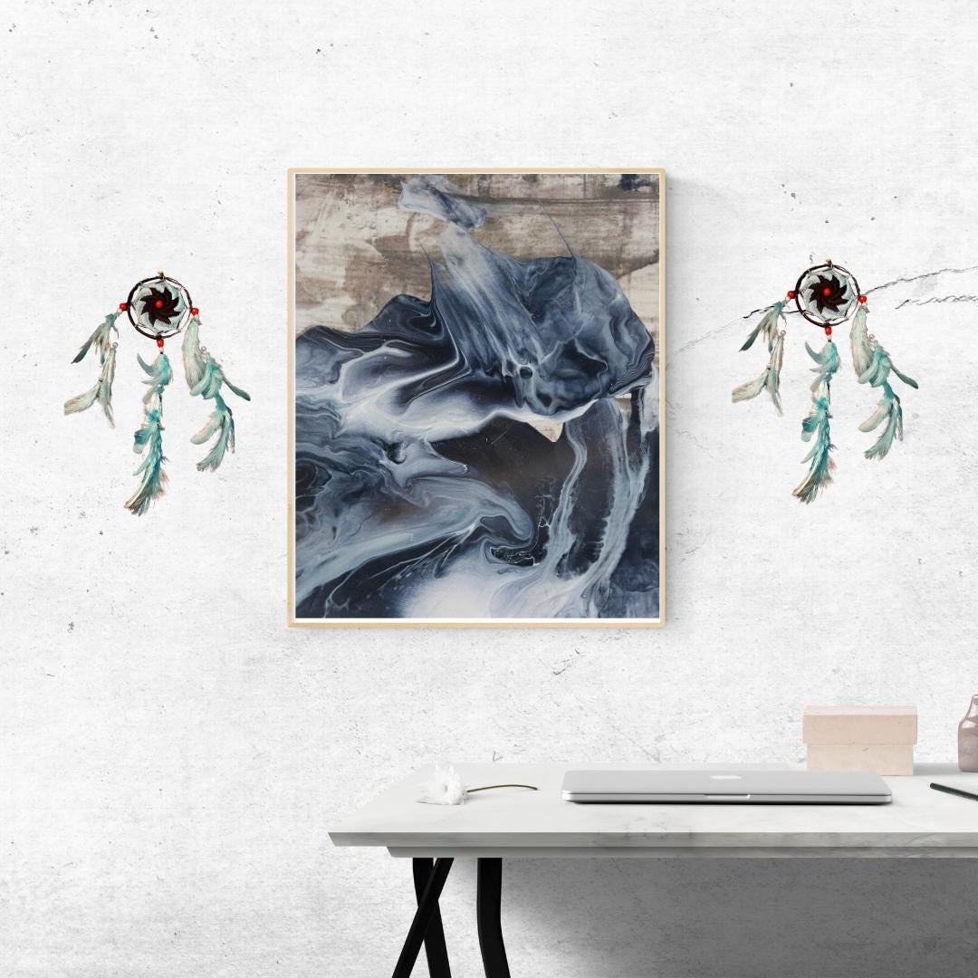 Set of 5 Handmade Dreamcatchers – Boho Wall Hanging Decor, Feather Dream Catcher for Bedroom, Nursery, Positive Energy & Gifts