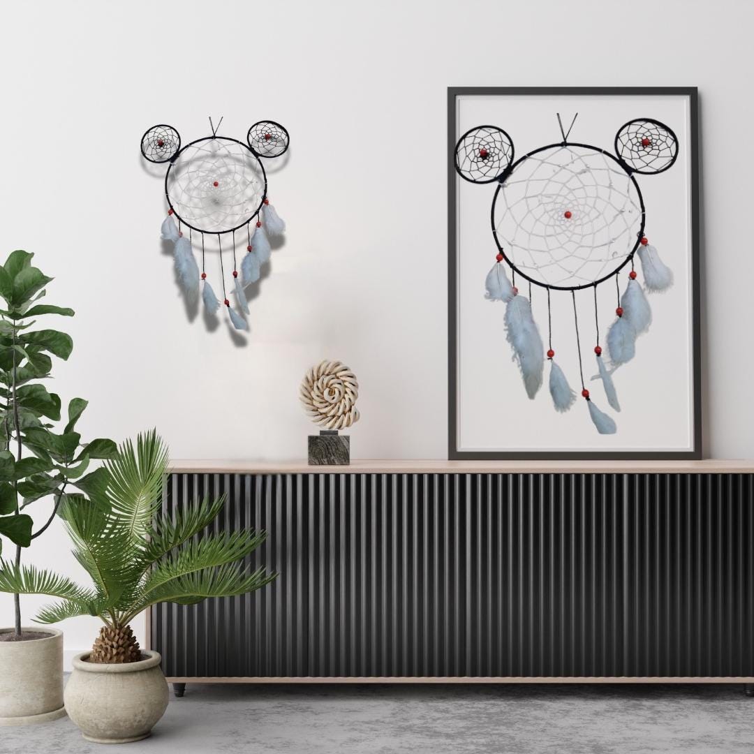 Set of 5 Handmade Dreamcatchers – Boho Wall Hanging, Feather Dream Catcher Decor, Bohemian Bedroom Art, Positive Energy Gift Set