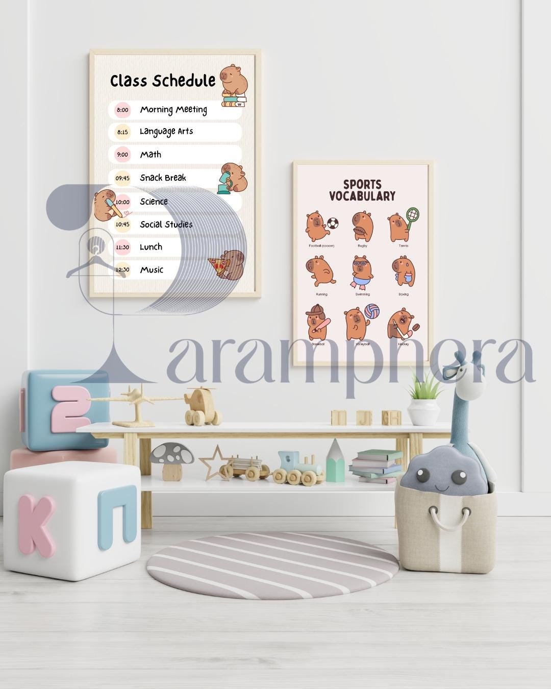 Editable Teacher Classroom Decor Bundle — Neutral Modern Posters, Name Tags, Alphabet Cards, Calendar — Printable A4 & US Letter