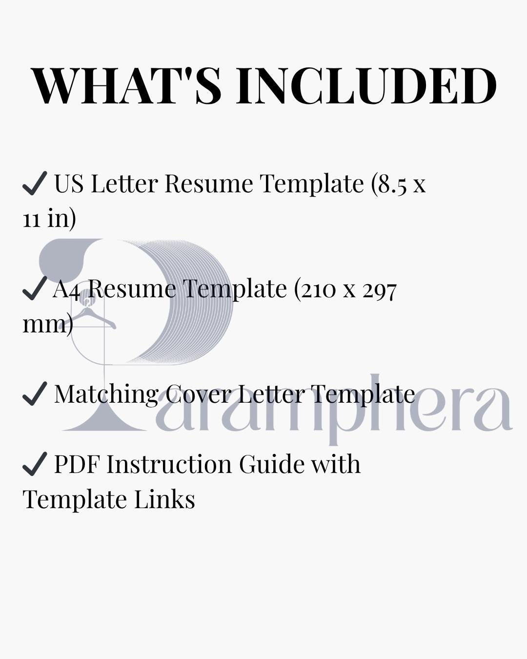 Modern Resume Template | Professional CV Template for Job Application | Editable Canva Resume | Cover Letter | Digital Download