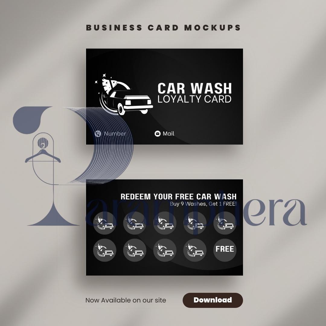 Editable Loyalty Card Template | Printable Customer Rewards Card | Small Business Marketing Canva Template | Cafe Salon Car wash