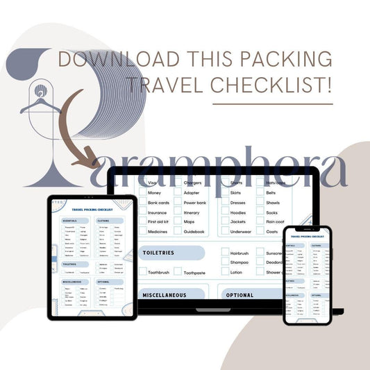 Travel & Packing Checklist, Printable PDF, Vacation Planner, Trip Organizer, Instant Download