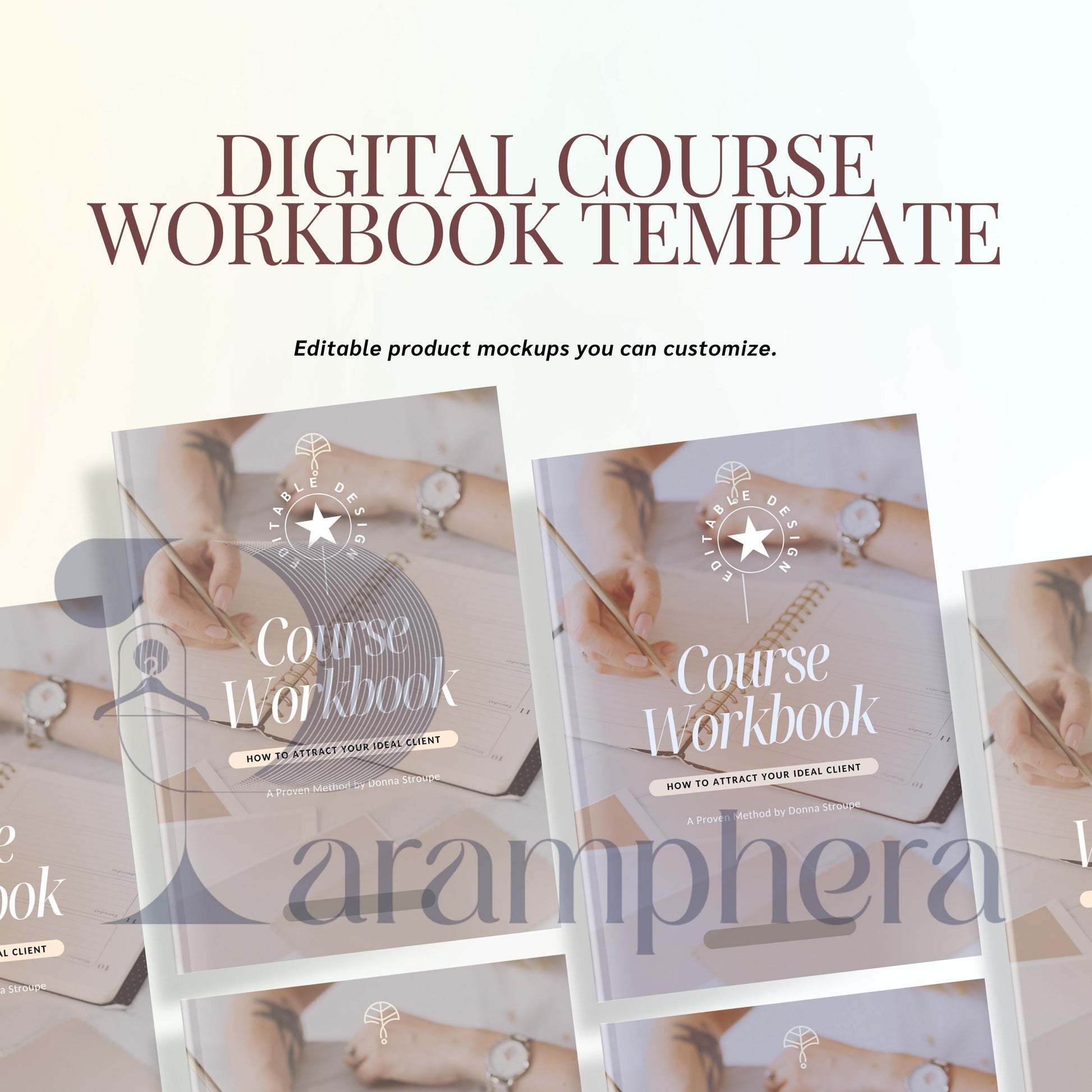 Editable Course Workbook Template Canva | Online Coach Workbook | Digital Course Guide | PDF Printable Workbook