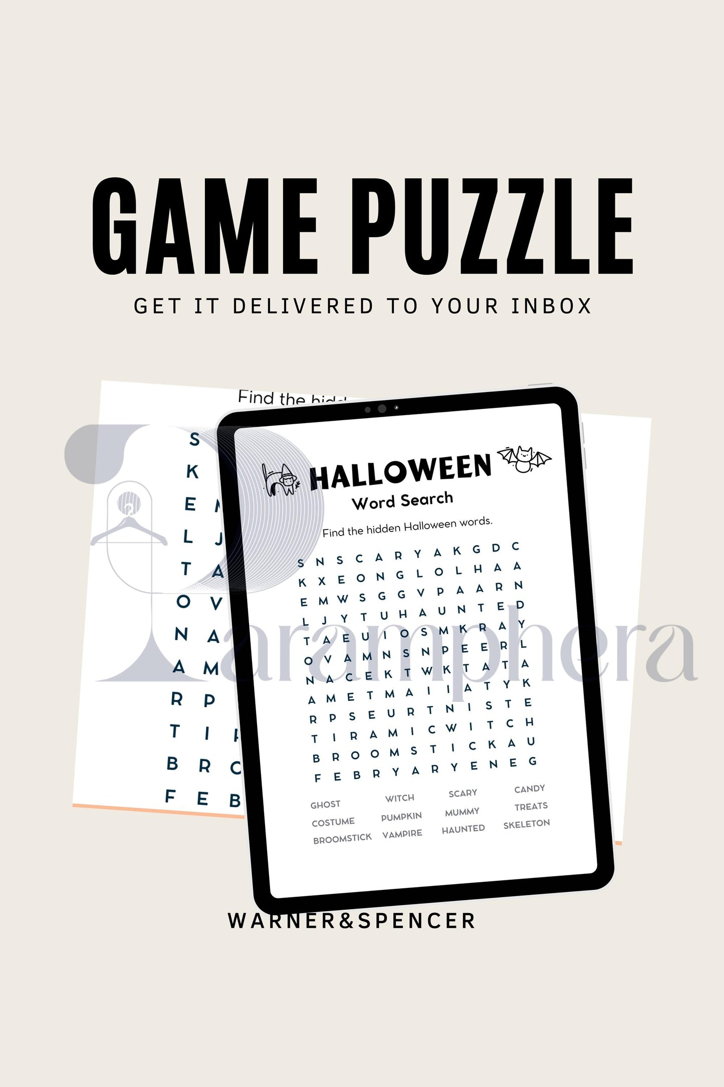 Printable Word Search Puzzle | Escape Room Theme | Kids Activity Game | Birthday Party Printable | Instant Download