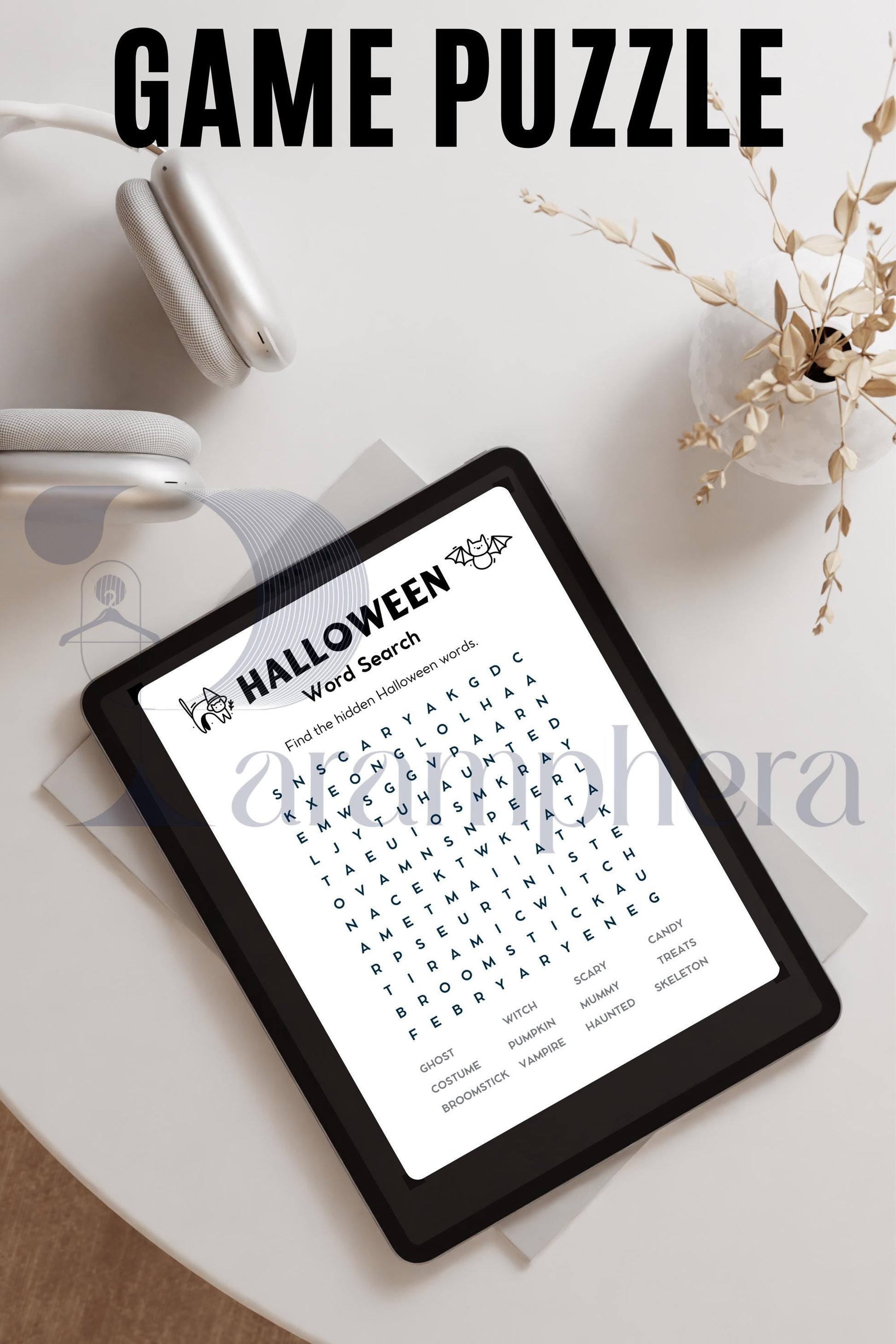 Printable Word Search Puzzle | Escape Room Theme | Kids Activity Game | Birthday Party Printable | Instant Download