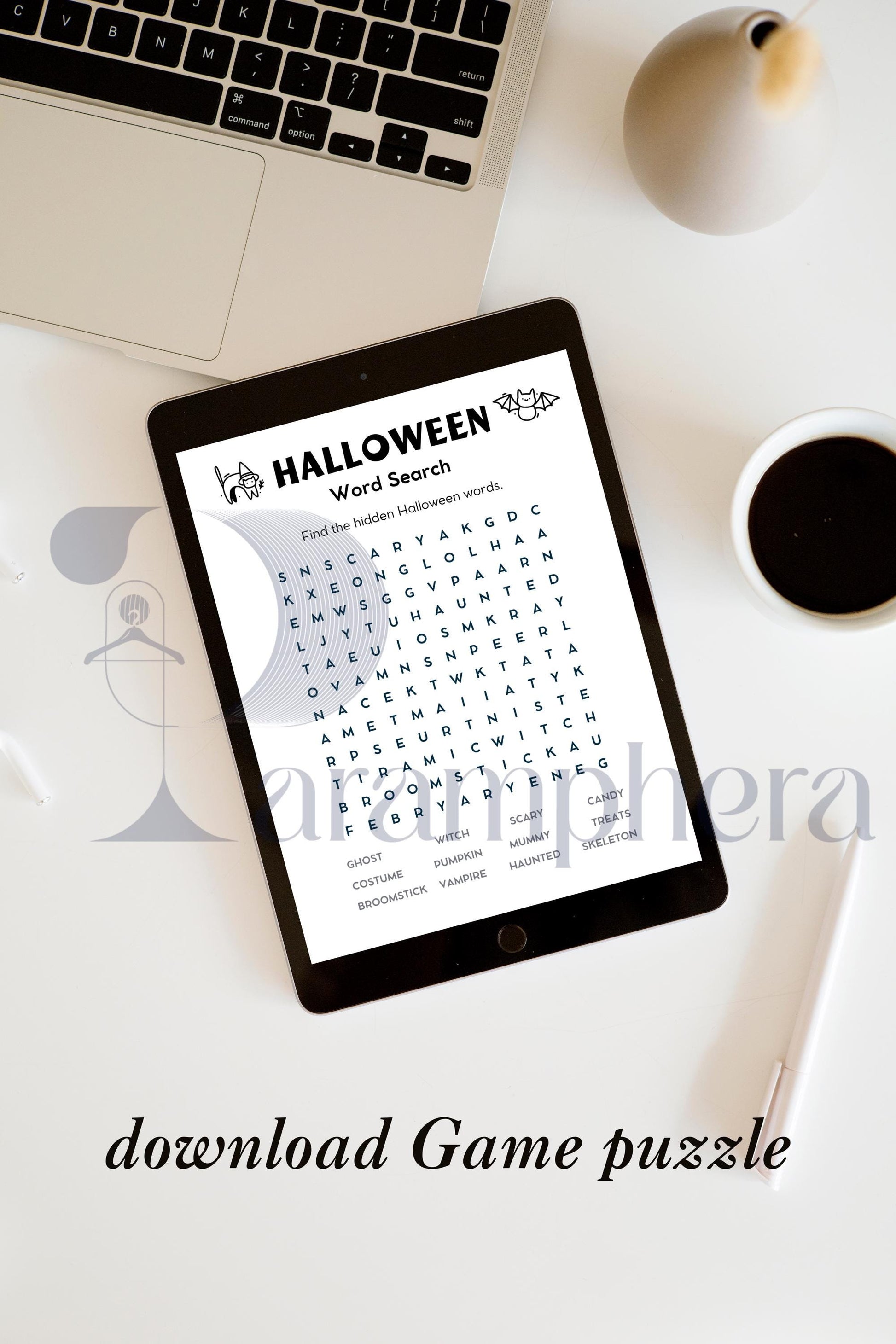 Printable Word Search Puzzle | Escape Room Theme | Kids Activity Game | Birthday Party Printable | Instant Download