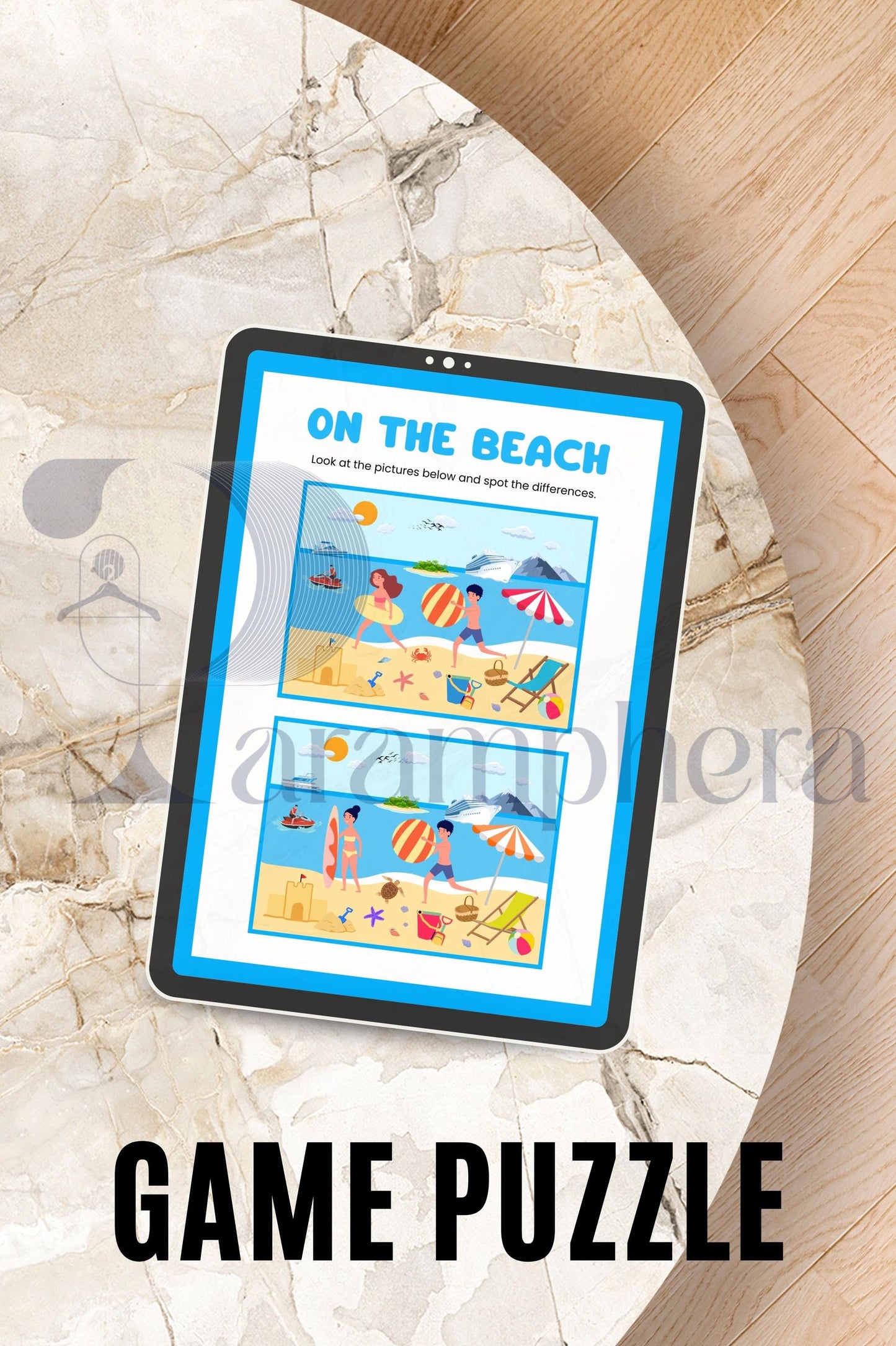 Printable Spot the Difference Puzzle | Escape Room Game for Kids | Birthday Party Activity | Instant Download