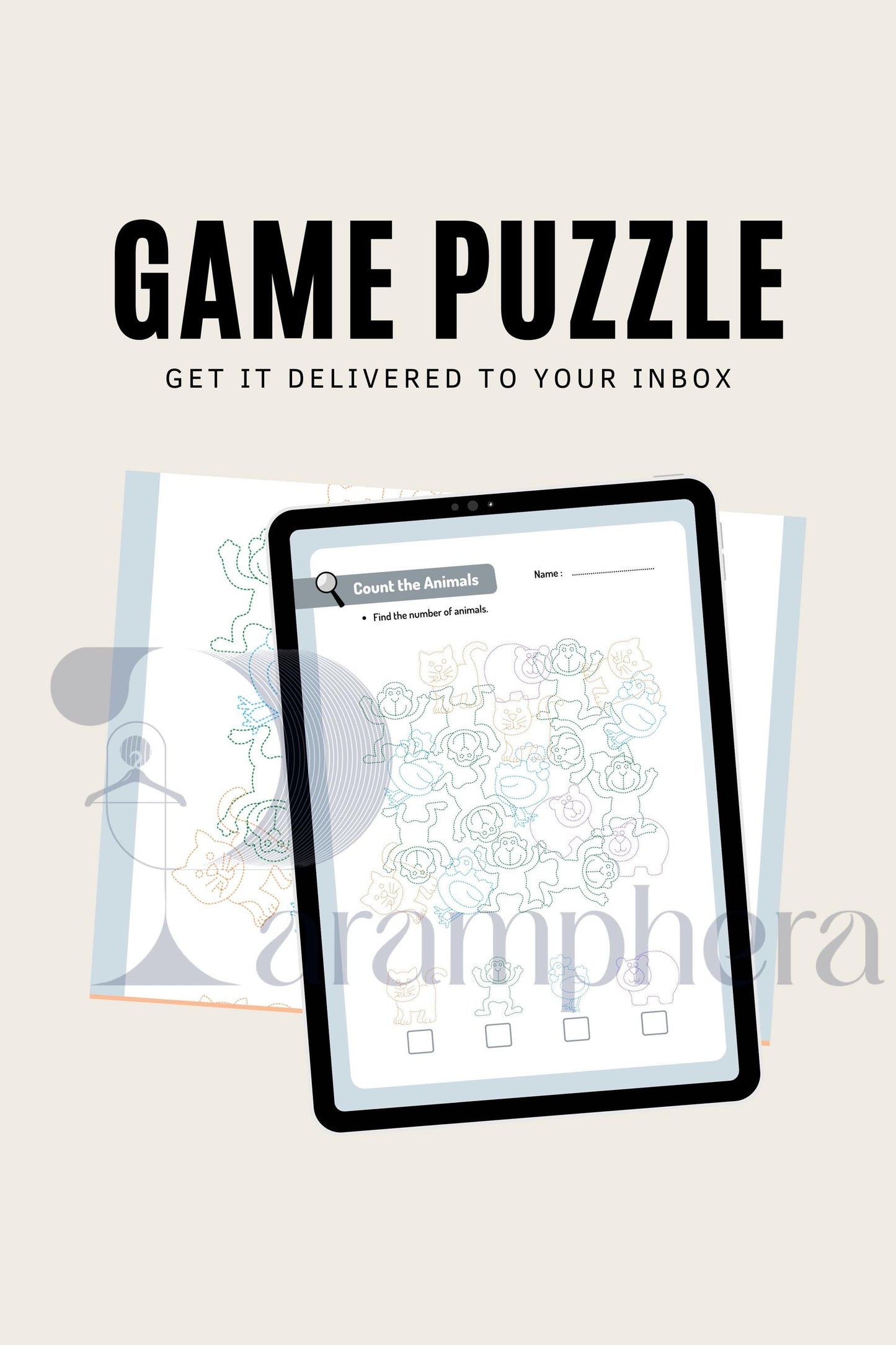 Printable Matching Puzzle | Escape Room Game for Kids | Birthday Party Activity | Educational Printable Game