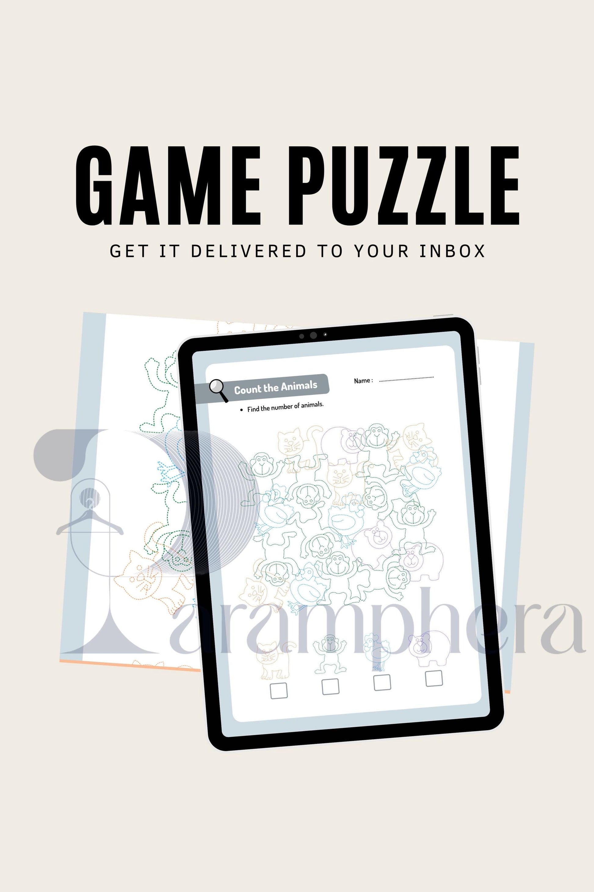 Printable Matching Puzzle | Escape Room Game for Kids | Birthday Party Activity | Educational Printable Game