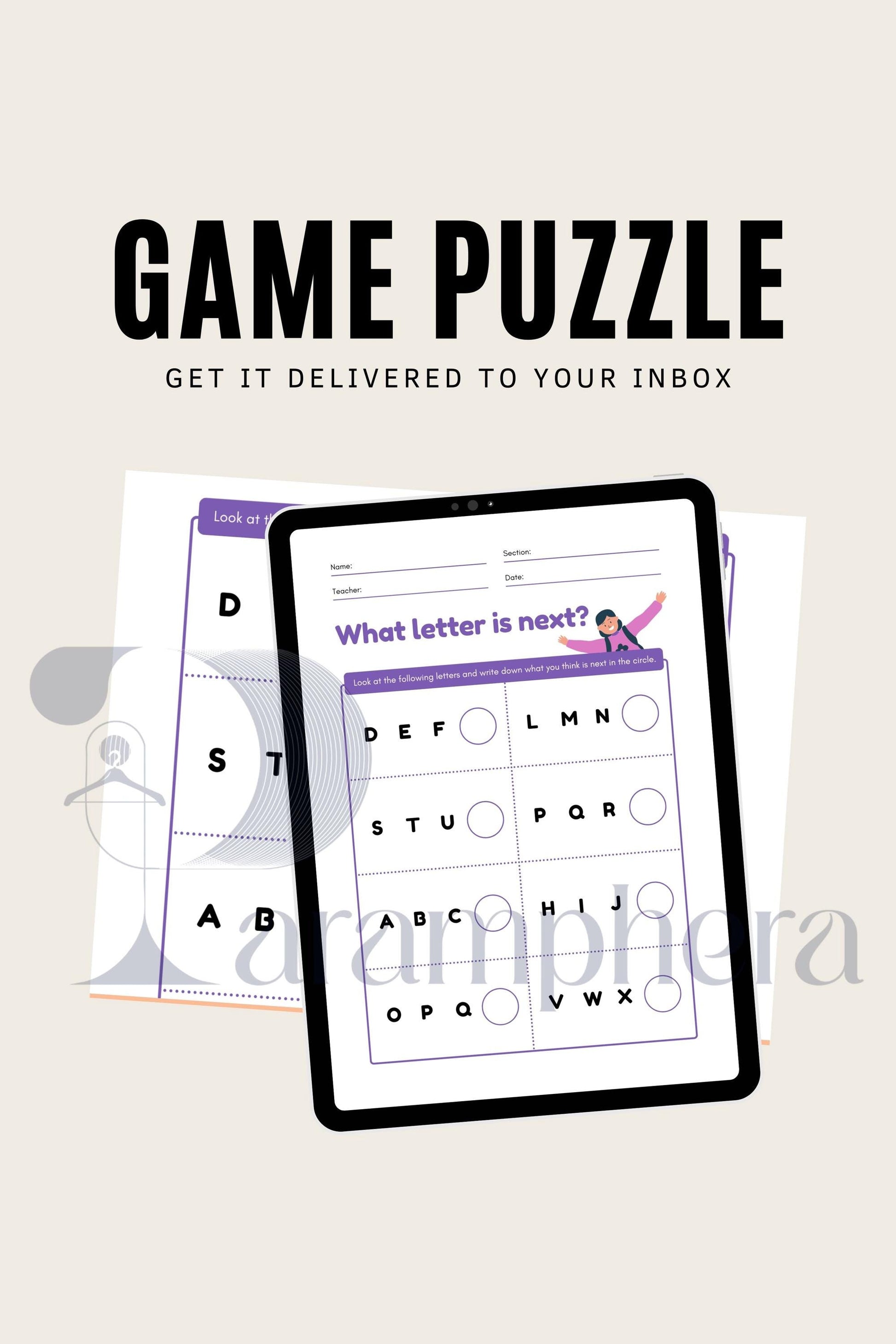 Printable Sequence Puzzle | Escape Room Game for Kids | Birthday Party Educational Activity | Instant Download