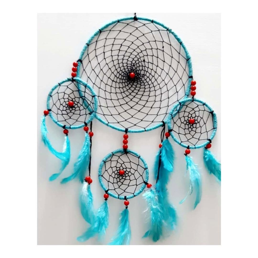 Set of 5 Handmade Dreamcatchers – Boho Wall Hanging Decor, Feather Dream Catcher for Bedroom, Nursery, Meditation, Gift