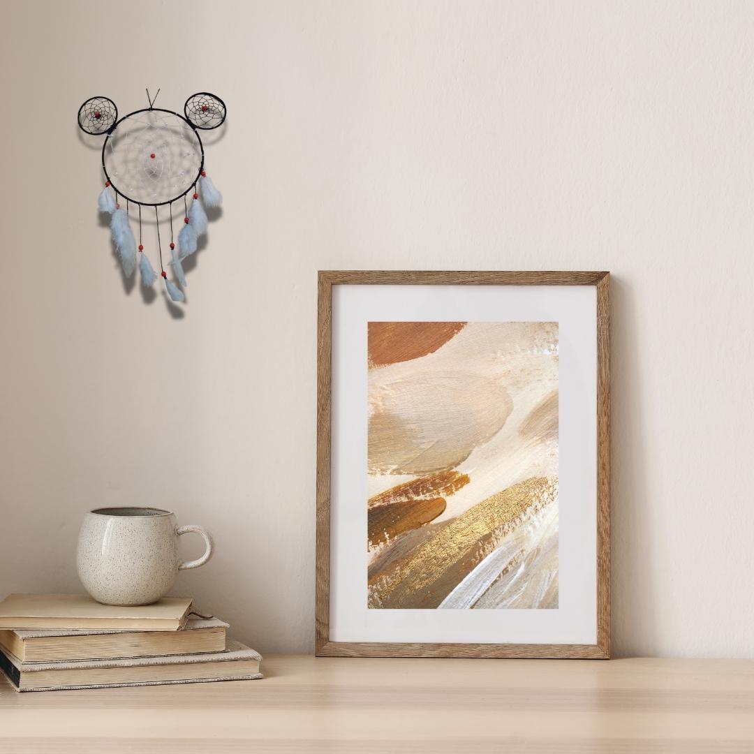 Set of 5 Handmade Dreamcatchers – Boho Wall Hanging, Feather Dream Catcher Decor, Bohemian Bedroom Art, Positive Energy Gift Set