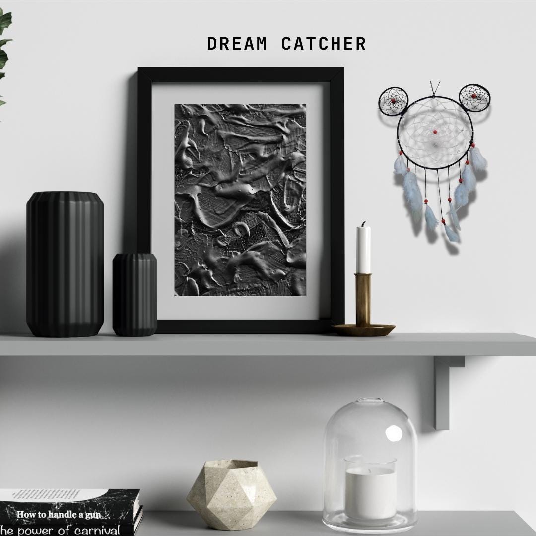 Set of 5 Handmade Dreamcatchers – Boho Wall Hanging, Feather Dream Catcher Decor, Bohemian Bedroom Art, Positive Energy Gift Set