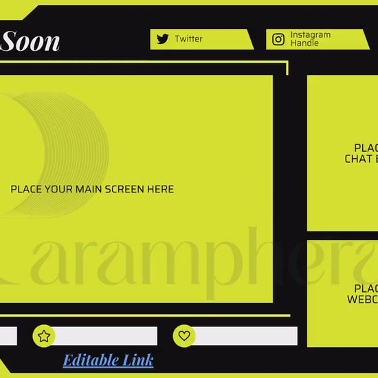 Retro Neon Twitch Overlay Pack | Animated Stream Screens, Webcam Frame, Alerts & Panels | Streaming Graphics for Gamers
